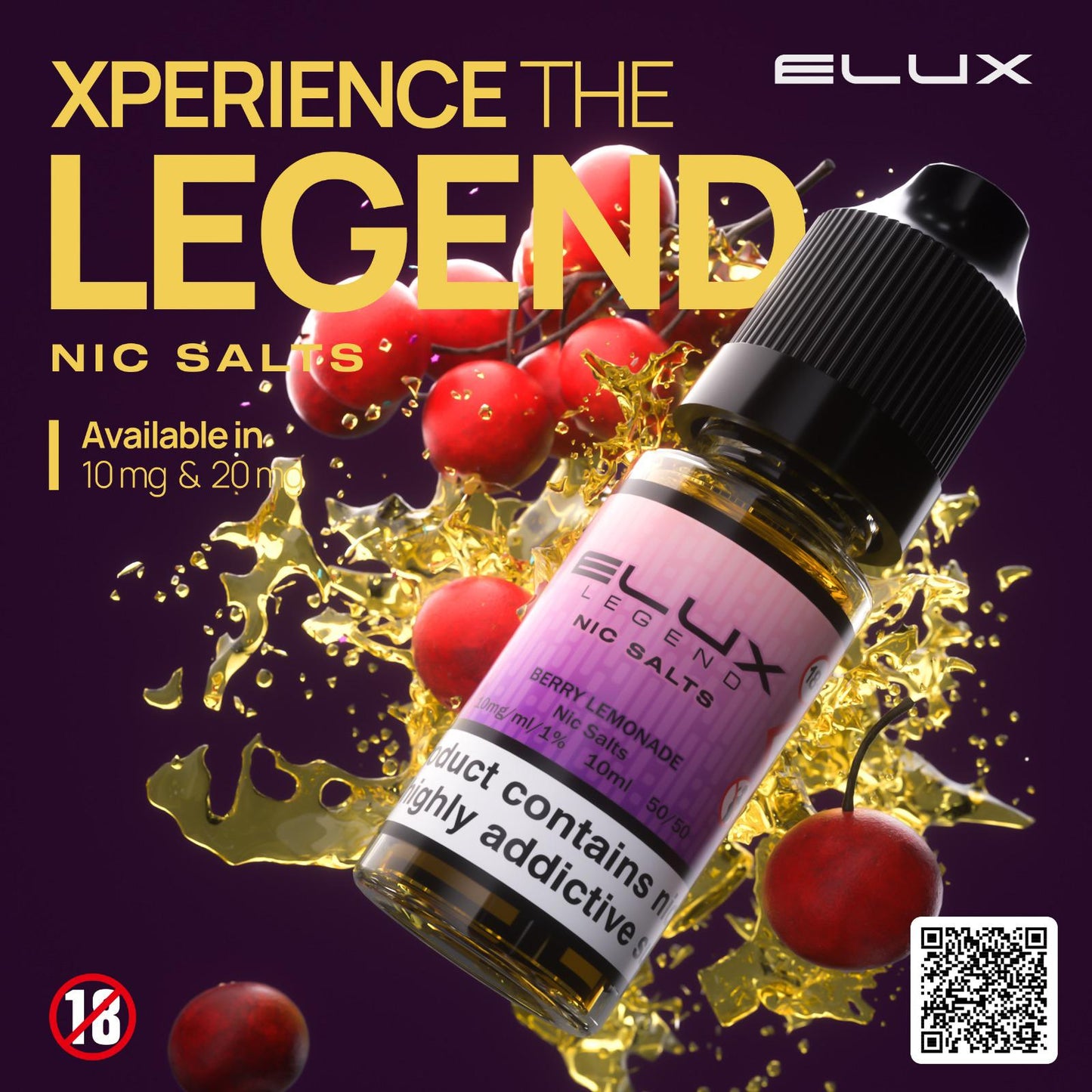 Elux Legend Nic Salts 10ml E-Liquids